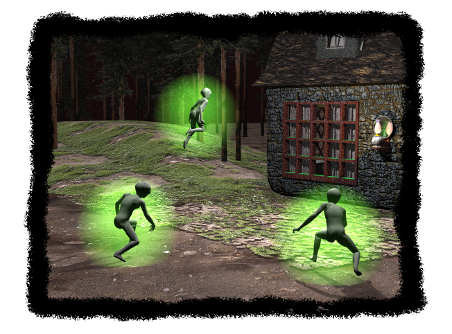 a drawing of the hopkinsville incident